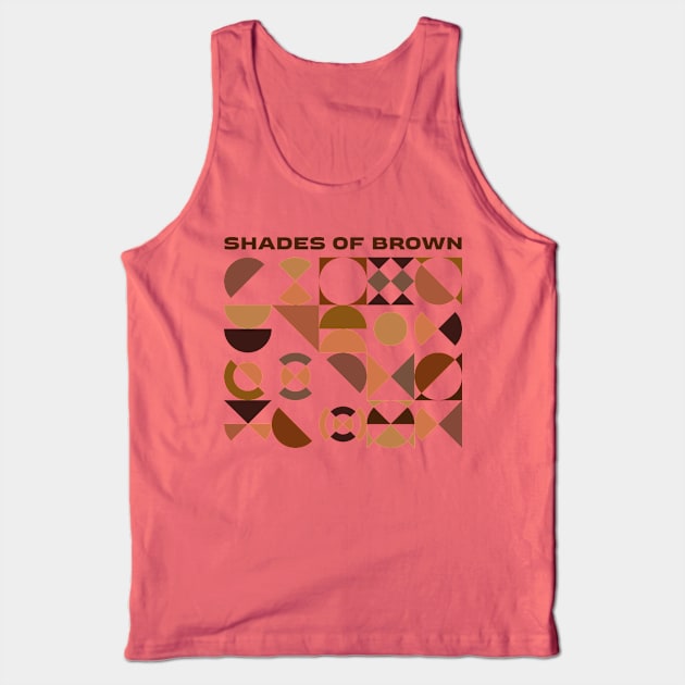 SHADES OF BROWN Tank Top by mojokumanovo